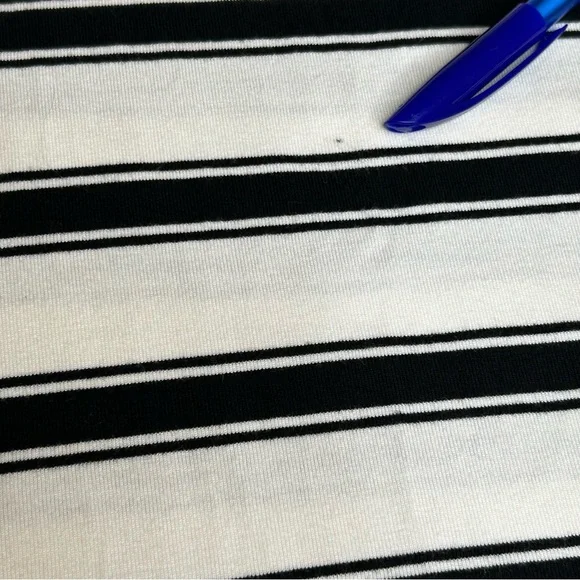 Loft Black/White Striped XS Long Sleeve Dress - Picture 13 of 13